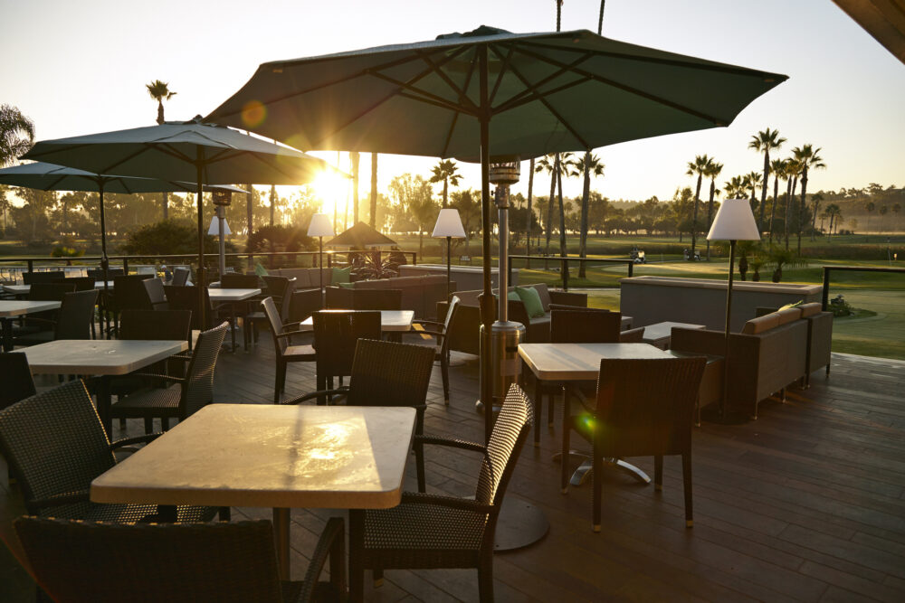 patio view at clubhouse