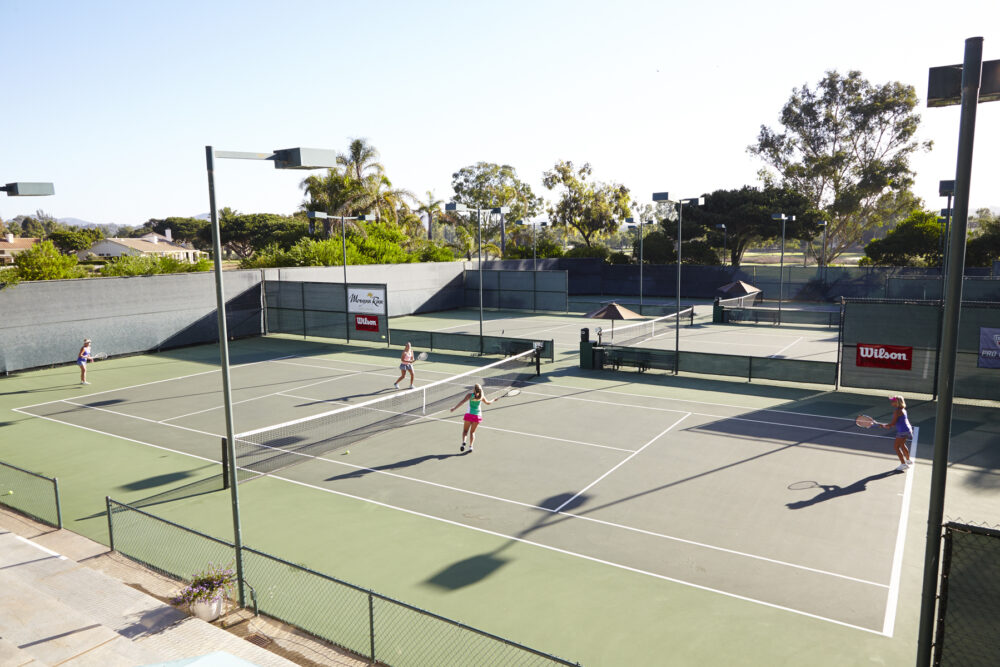 tennis courts for tournaments and guests
